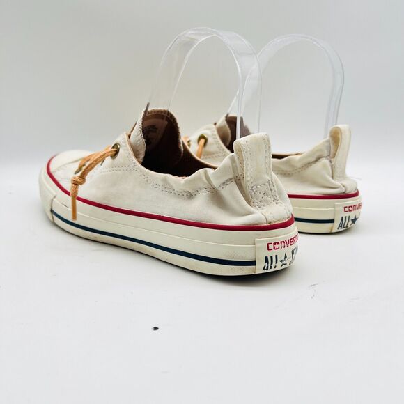 Converse All Star Shoreline Sneaker Womens 7 White Slip On Casual Chucks Shoes - Picture 6 of 10